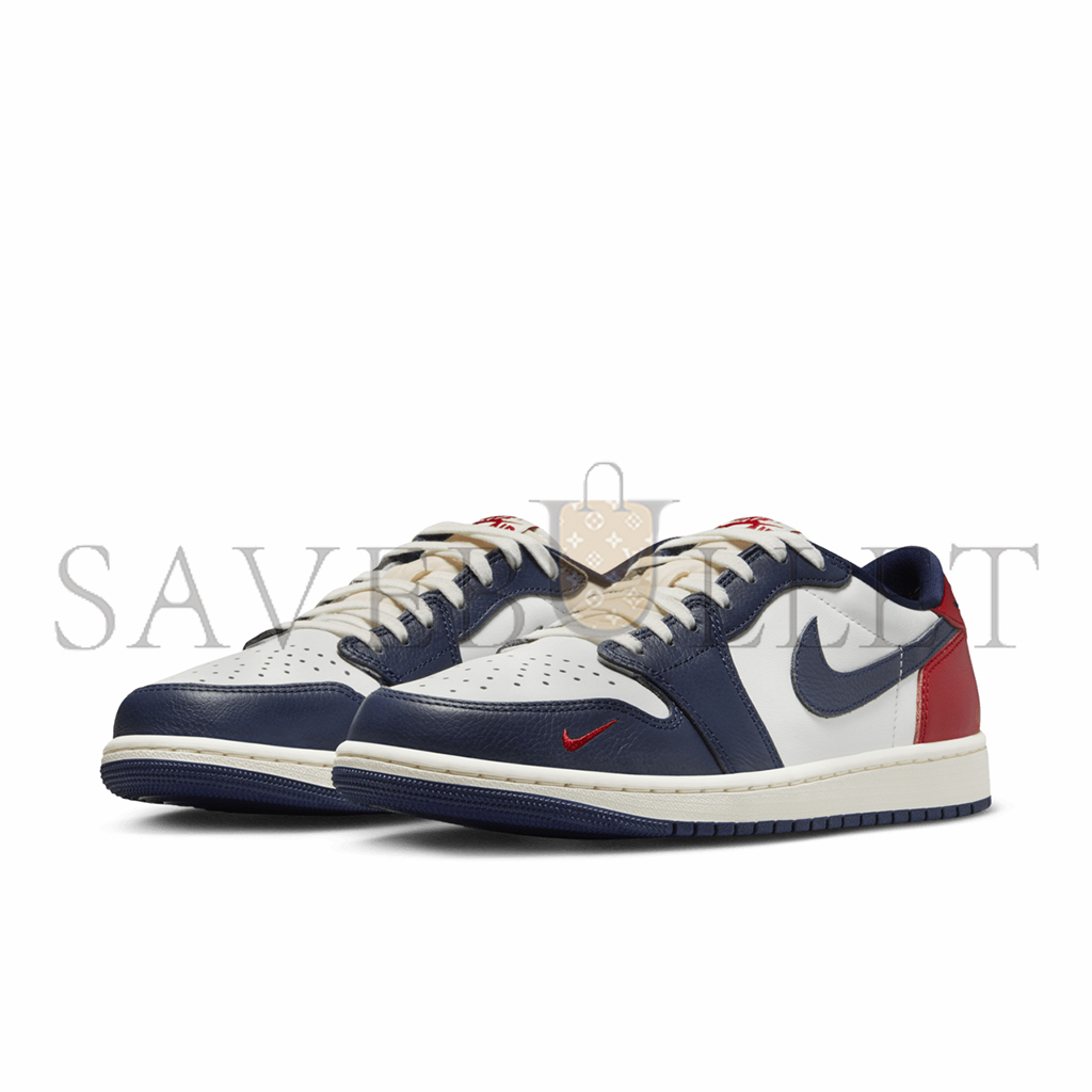 AIR JORDAN 1 LOW OG GYM RED & MIDNIGHT NAVY HQ2993-100