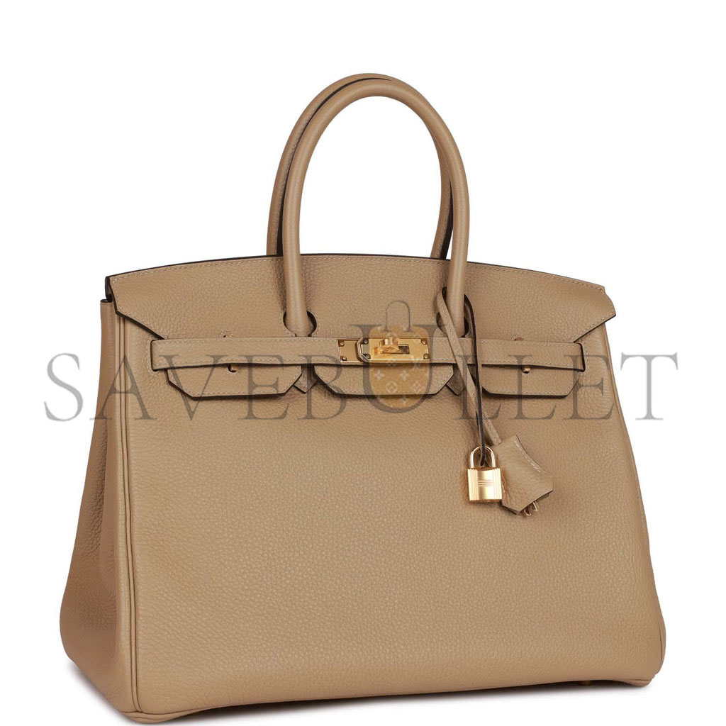 HERMES BIRKIN 35 TRENCH CLEMENCE GOLD HARDWARE 39867966652510 (35cm)