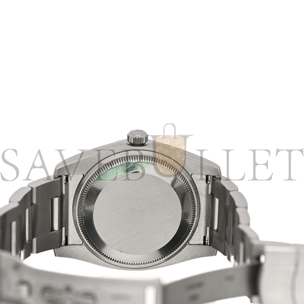 ROLEX STAINLESS STEEL 34MM OYSTER PERPETUAL AIR-KING WATCH SILVER 114200