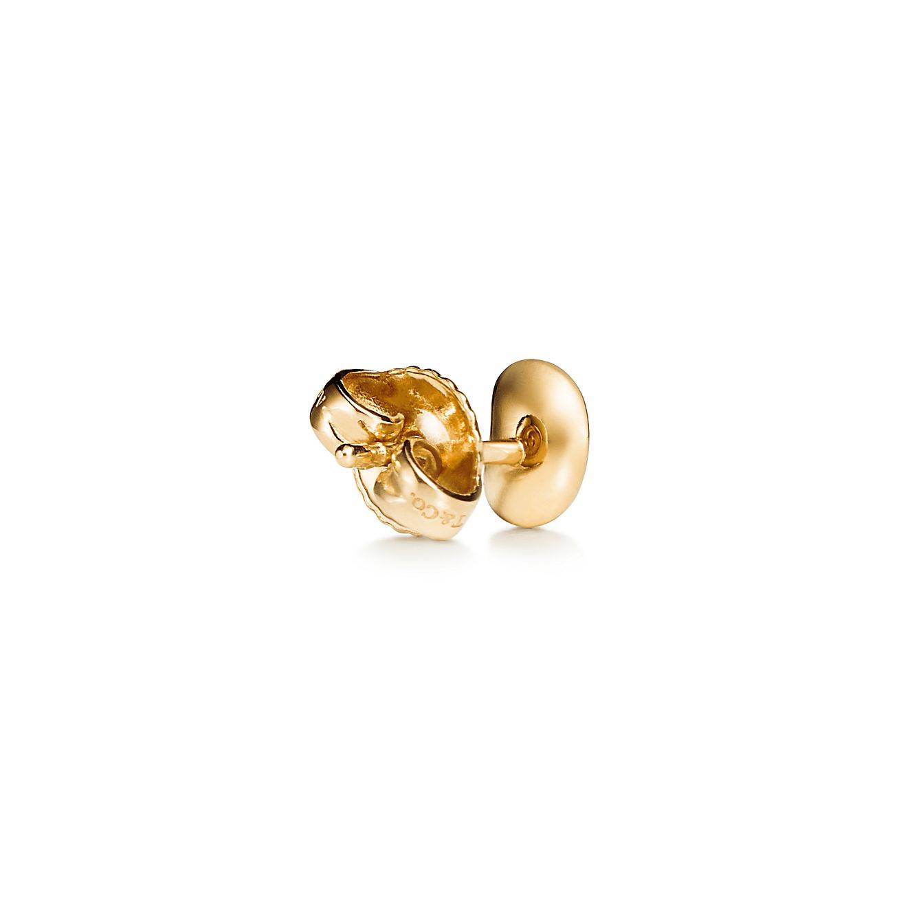 TIFFANY ELSA PERETTI® BEAN® DESIGN EARRINGS IN YELLOW GOLD, 9 MM