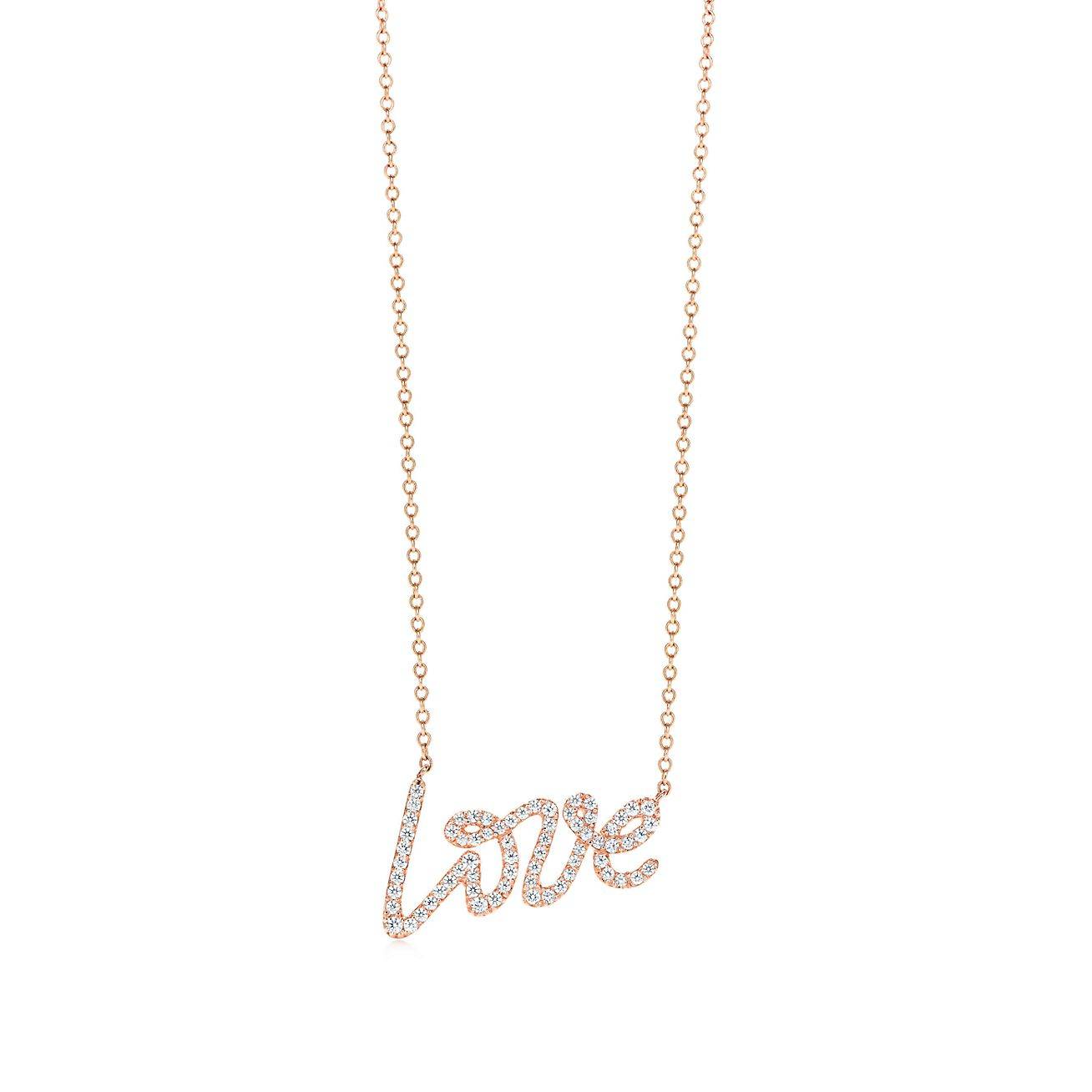 TIFFANY  PALOMAS GRAFFITI LOVE PENDANT