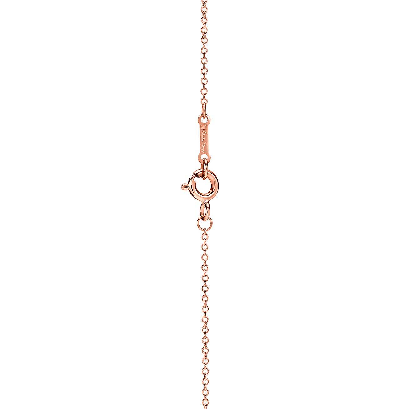 TIFFANY  PALOMAS MELODY MINI PENDANT IN 18K ROSE GOLD