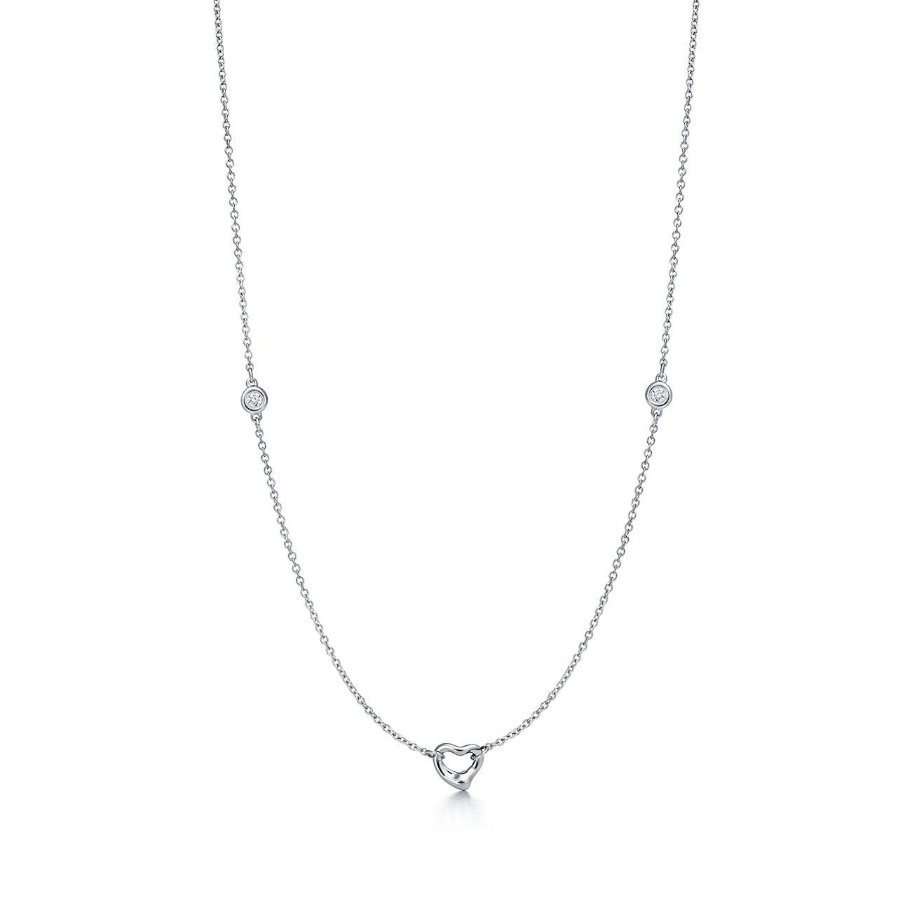 TIFFANY  ELSA PERETTI® DIAMONDS BY THE YARD® OPEN HEART NECKLACE